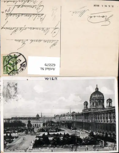 625579,Wien Vienna Innere Stadt Burgring Kunsthistorisches Museum pub B.K.W.I. 395/36