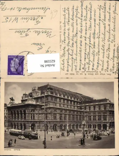 625598,Wien Vienna Innere Stadt Oper Staatsoper Straßenbahn