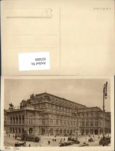 625600,Wien Vienna Innere Stadt Oper Staatsoper Straßenbahn pub B.K.W.I. 121/18