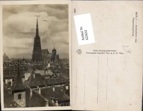 625632,Wien Vienna Innere Stadt Stefansturm Stephansdom v. Franziskanerturm