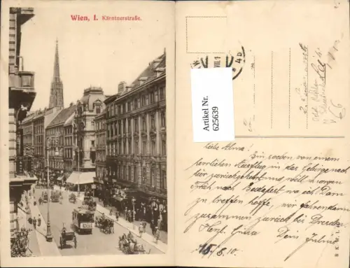 625639,Wien Vienna Innere Stadt Kärntnerstraße Tramway Reklame Odol pub B.K.W.I. 467