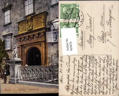 625674,Wien Vienna Innere Stadt Kk Hofburg Schweizertor Soldat Uniform