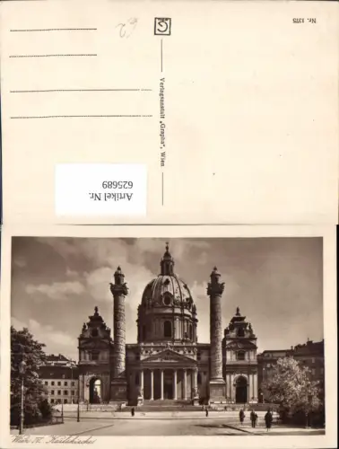 625689,Wien Vienna Wieden Karlskirche Ansicht
