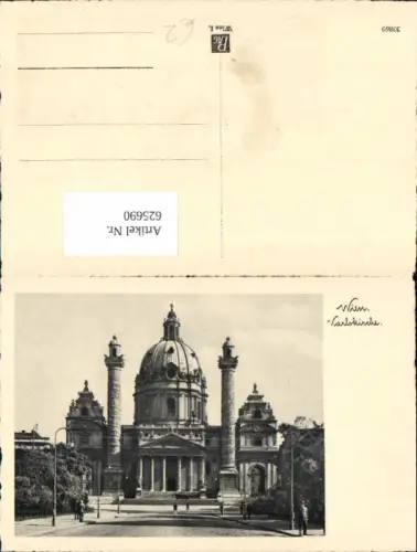 625690,Wien Vienna Wieden Karlskirche Ansicht