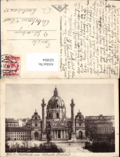625694,Wien Vienna Wieden Karlskirche u. Technische Hochschule