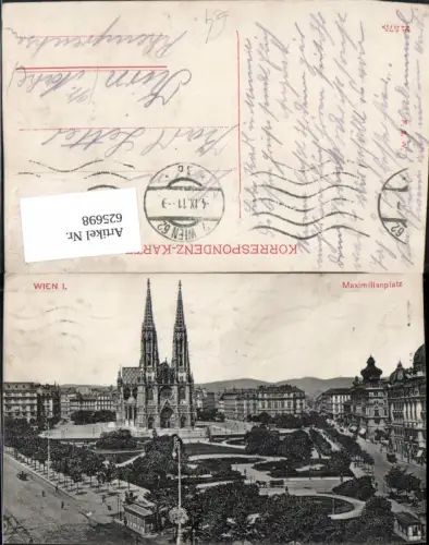 625698,Wien Vienna Alsergrund Votivkirche Maximilianplatz
