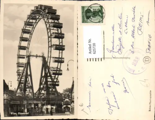 625720,Foto Ak Wien Vienna Leopoldstadt Prater Riesenrad Hippodrom