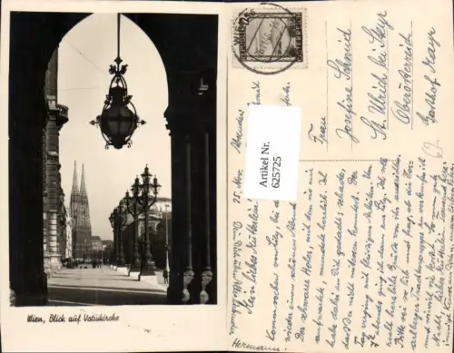 625725,Foto Ak Wien Vienna Alsergrund Blick auf d. Votivkirche