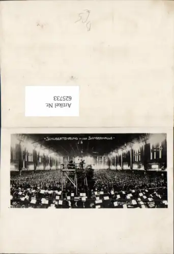 625733,Foto Wien Vienna Leopoldstadt Prater Schubertehrung i. d. Sängerhalle Sängerbundfest