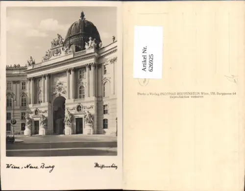 626925,Foto Ak Wien Vienna Innere Stadt Neue Burg
