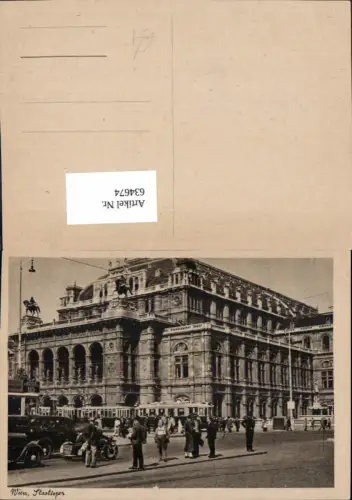 634674,Wien Vienna Innere Stadt Staatsoper Oper Straßenbahn