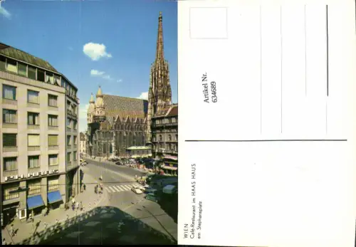 634689,Wien Vienna Innere Stadt Haas Haus a. Stephansplatz Stephansdom VW Käfer
