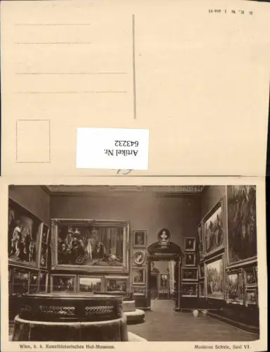 643232,Wien k. k. Kunsthistorisches Hof-Museum Moderne Schule Saal VI pub B.K.W.I. 404-24