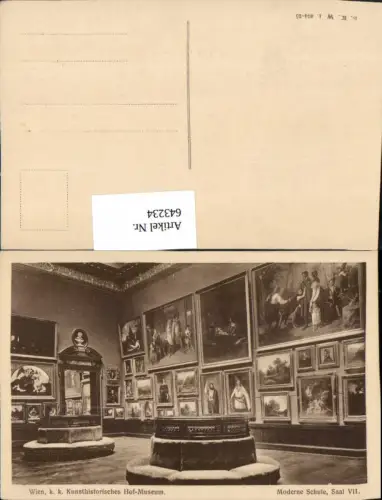 643234,Wien k. k. Kunsthistorisches Hof-Museum Moderne Schule Saal VII pub B.K.W.I. 404-25