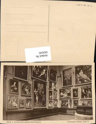 643245,Wien k. k. Kunsthistorisches Hof-Museum Italienische Schule Saal IV pub B.K.W.I. 404-2