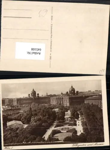 645108,Wien Volksgarten Museen