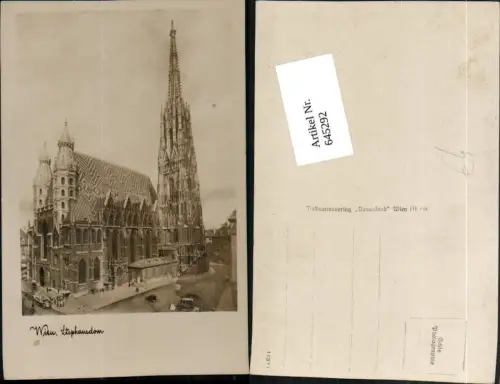 645292,Wien Innere Stadt Stephansdom Dom