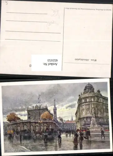 653153,Künstler AK Kopallik Wien Albrechtsplatz