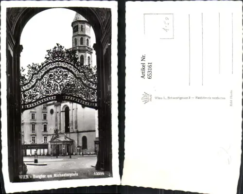 653161,Foto Ak Wien Vienna Innere Stadt Burgtor a. Michaelerplatz