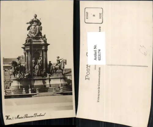 653174,Foto Ak Wien Vienna Innere Stadt Maria-Theresien-Denkmal