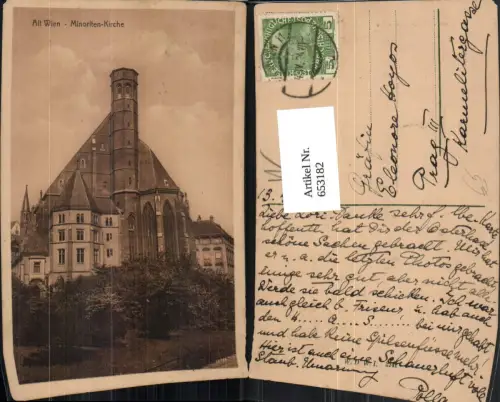 653182,Wien Vienna Innere Stadt Alt Wien Minoriten-Kirche Minoritenkirche