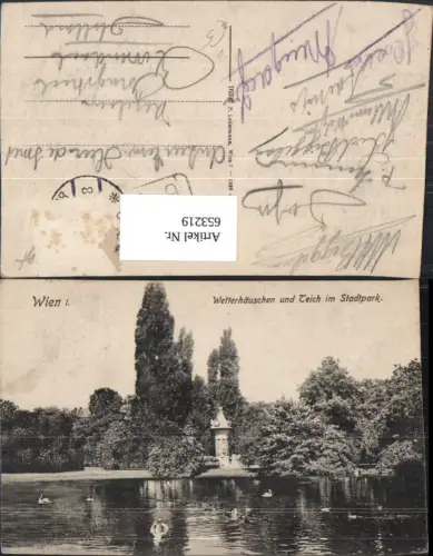 653219,Wien Vienna Innere Stadt Wetterhäuschen Teich Stadtpark Schwan Enten pub Ledermann 16392
