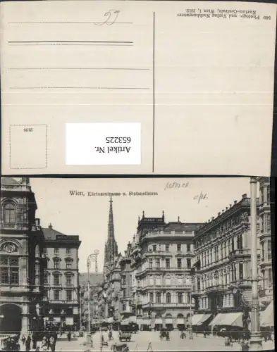 653225,Wien Vienna Innere Stadt Kärntnerstrasse u. Stefansthurm Stephansdom