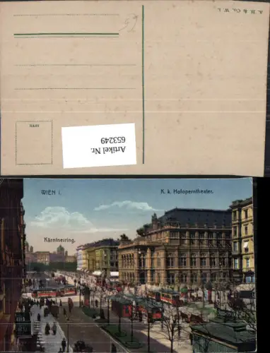 653249,Wien Vienna Innere Stadt Kk Hofoperntheater Oper Staatsoper Straßenbahn