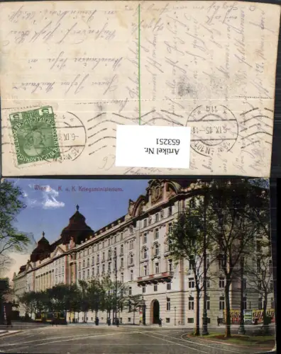 653251,Wien Vienna Innere Stadt Kk Kriegsministerium