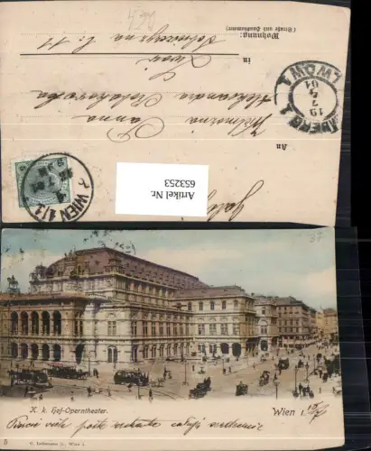 653253,Wien Vienna Innere Stadt Kk Hof-Operntheater Oper Staatsoper pub Ledermann 5
