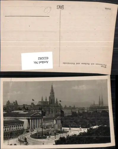 653282,Wien Vienna Innere Stadt Parlament m. Rathaus u. Votivkirche