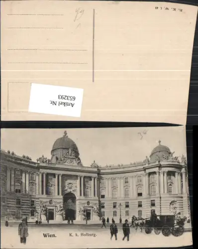653293,Wien Vienna Innere Stadt Kk Hofburg Kutsche pub B.K.W.I. 43