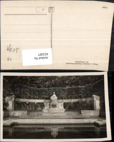 653307,Wien Vienna Innere Stadt Volksgarten Kaiserin Elisabeth-Denkmal