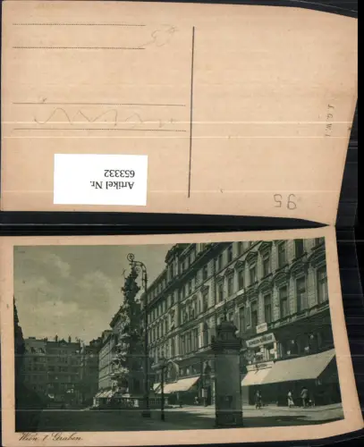 653332,Wien Vienna Innere Stadt Graben Litfaßsäule