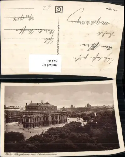 653345,Wien Vienna Innere Stadt Burgtheater m. Staatsmuseen