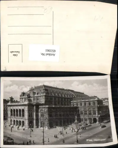 653361,Foto Ak Wien Vienna Innere Stadt Staatsoper Oper