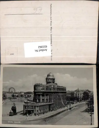 653362,Wien Vienna Innere Stadt Urania Sternwarte Riesenrad im Hintergrund