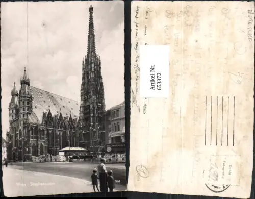 653372,Foto Ak Wien Vienna Innere Stadt Stephansdom