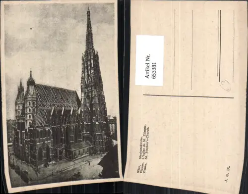 653381,Wien Vienna Innere Stadt Stephansdom Stephanskirche L Eglise de St Etienne