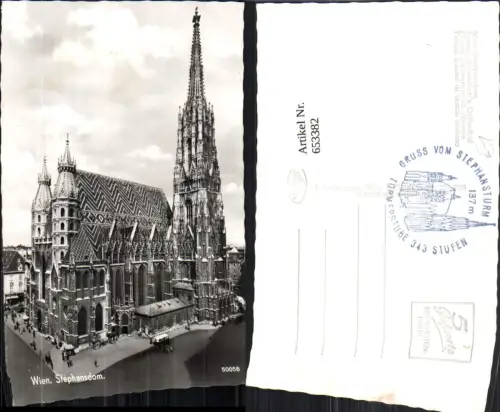 653382,Foto Ak Wien Vienna Innere Stadt Stephansdom