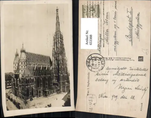 653388,Wien Vienna Innere Stadt Stephansdom Stephanskirche