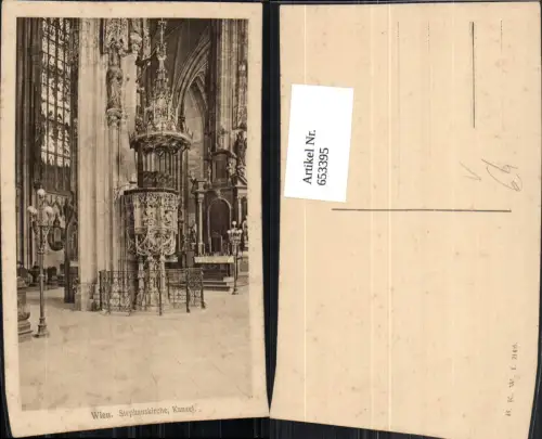 653395,Wien Vienna Innere Stadt Stephansdom Stephanskirche Kanzel pub B.K.W.I. 214/6