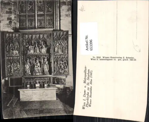 653396,Wien Vienna Innere Stadt Stephansdom Wiener Neustädter Altar Flügelaltar Innenansicht