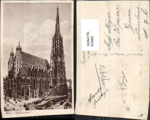 653402,Wien Vienna Innere Stadt Stephansdom Stefansdom