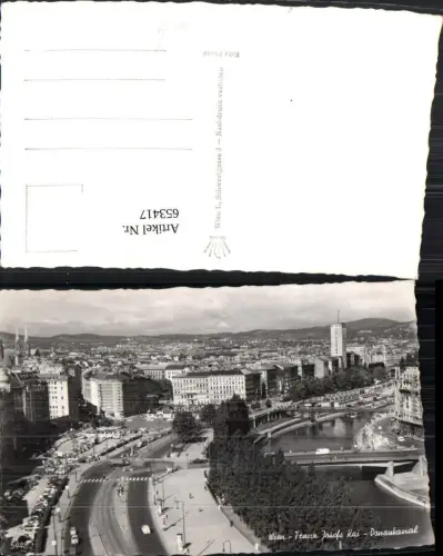 653417,Foto Ak Wien Vienna Innere Stadt Franz-Josefs-Kai Donaukanal