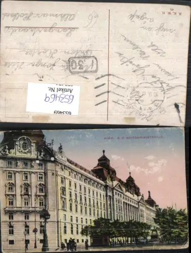 653469,Wien Vienna Innere Stadt Kk Kriegsministerium Stubenring