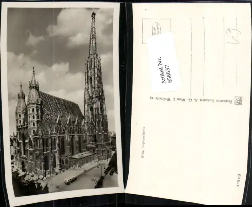 658637,Foto Ak Wien Vienna Innere Stadt Stephanskirche Stephansdom