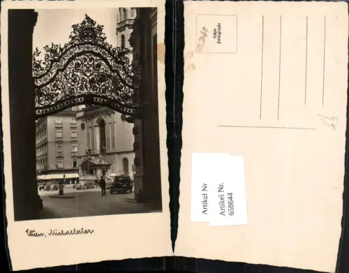 658644,Foto Ak Wien Vienna Innere Stadt Michaelertor Automobil