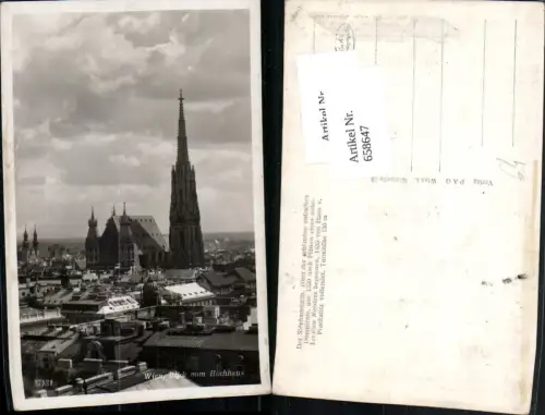 658647,Wien Vienna Innere Stadt Blick vom Hochhaus