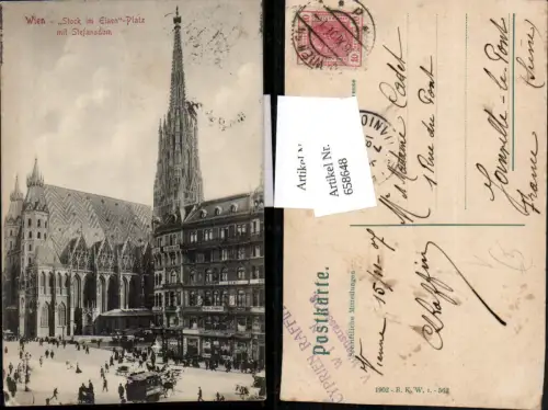 658648,Wien Vienna Innere Stadt Stock im Eisen-Platz Stefansdom pub B.K.W.I. 562